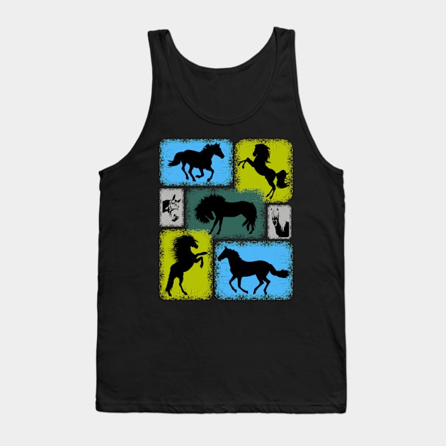 Haflinger Pony Horses Collection Tank Top by Primo Style